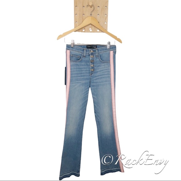 VERONICA BEARD CAROLYN 10” BABY CUT TUXEDO JEANS - Picture 5 of 8